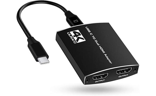4k/60hz USB to Dual HDMI Display Adapter Output Two Different Pictures