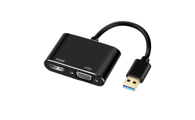 USB 3.0 TO VGA + HDMI Adapter