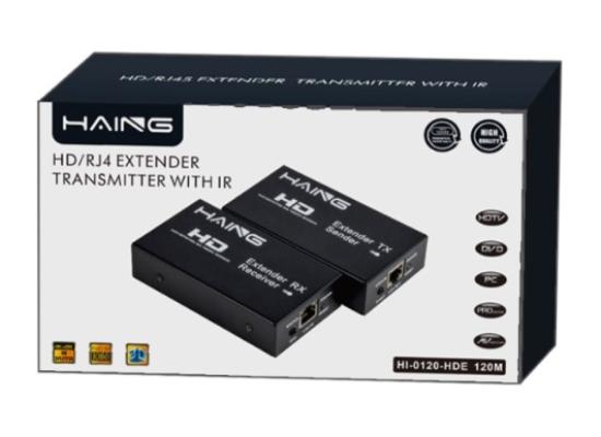 HAING HI-0120-HDE-120 HDMI/RJ45 Extender 1080p with IR 120M