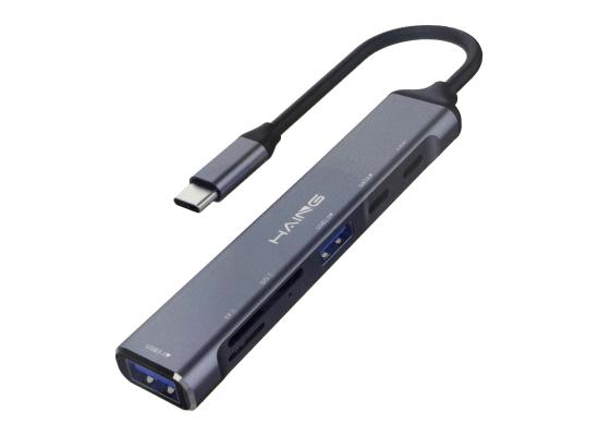 HAING HI-0601-TPC Type-C to  6 Port Multifunction Adapter