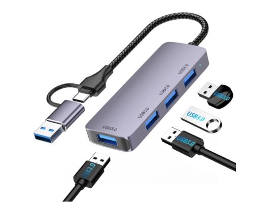HAING HI-3001-TUH USB Type-C 4 Port Hub