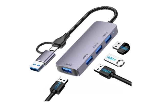 HAING HI-3001-TUH USB Type-C 4 Port Hub