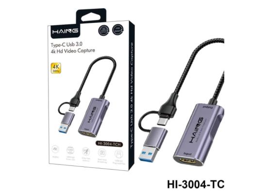 HAING HI-3004-TCH Type-C USB 4K HD Video Capture