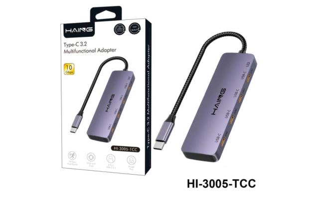 HAING HI-3005-TCC 4-IN-1 Type-C 3.2 Multifunctional Adapter Hub