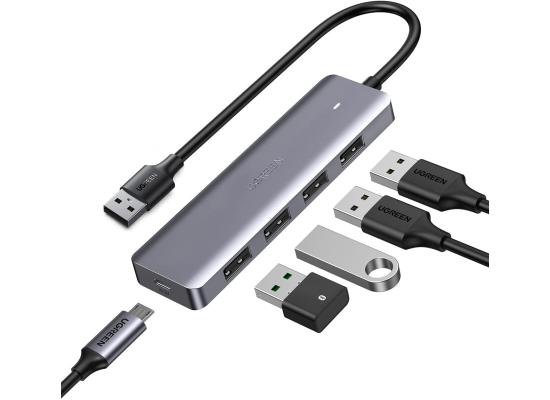 UGREEN CM219 USB 4-Port 3.0 Hub with Micro USB Power Supply