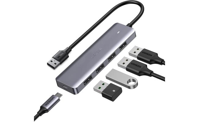 UGREEN CM219 USB 4-Port 3.0 Hub with Micro USB Power Supply