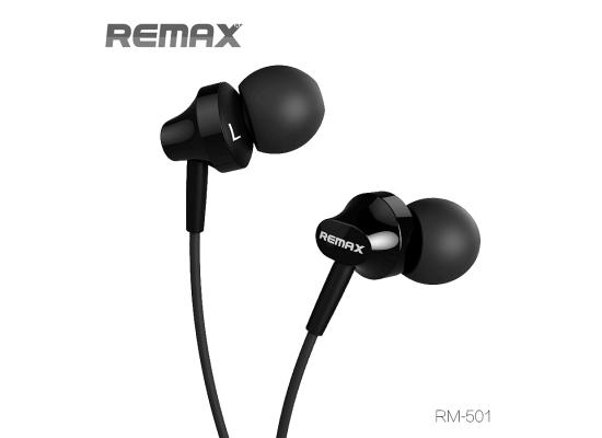 Remax RM-501 High Performance Wired In Ear Earphone Stereo with Mic, 3.5mm Jack