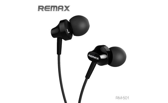 Remax RM-501 High Performance Wired In Ear Earphone Stereo with Mic, 3.5mm Jack