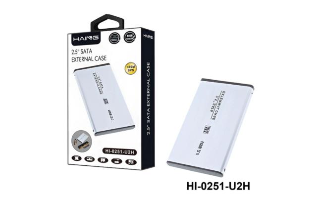 HAING USB 2.5 inch Hard Drive HD SATA External Enclosure Case