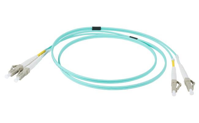 LC-LC OM3 Duplex Multimode Optical Fiber Cable 5M