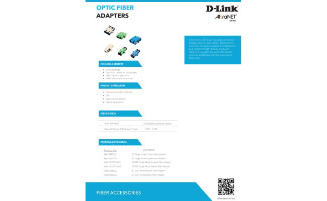 D-Link NAD-FSDSCSC SC Fiber Adapters