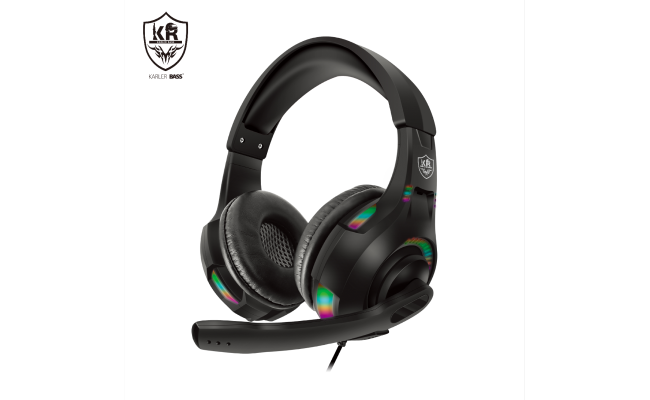 Pro Streaming Gaming KR-GM401 headsets with RGB light 7.1 surround for PC Laptop Computer PS4 PS5