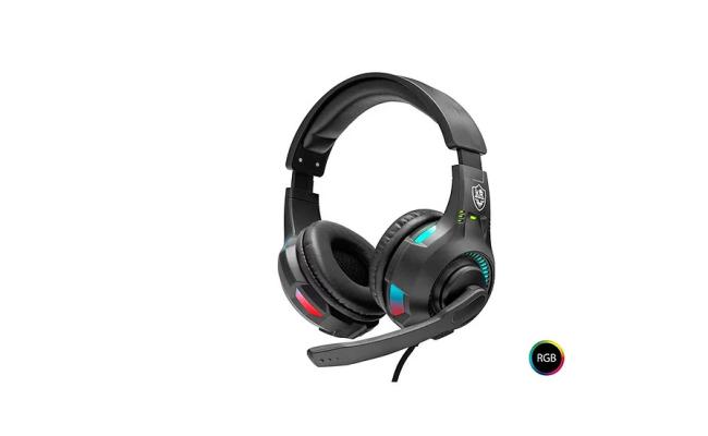 Pro Streaming Gaming KR-GM404 headsets with RGB light 7.1 surround for PC Laptop Computer PS4 PS5