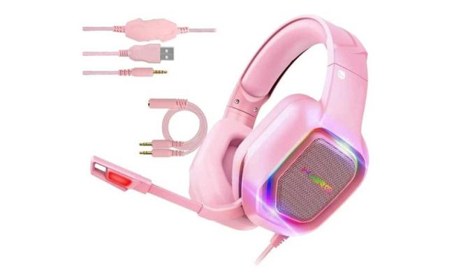 Haing A30 Gaming Headset -Pink