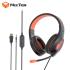 Meetion HP021 Stereo Backlit Gaming Wired Headset -Black&Orange