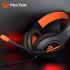 Meetion HP021 Stereo Backlit Gaming Wired Headset -Black&Orange