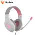 Meetion HP021 Stereo Backlit Gaming Wired Headset -White&Pink