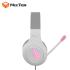 Meetion HP021 Stereo Backlit Gaming Wired Headset -White&Pink