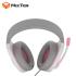 Meetion HP021 Stereo Backlit Gaming Wired Headset -White&Pink