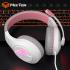 Meetion HP021 Stereo Backlit Gaming Wired Headset -White&Pink