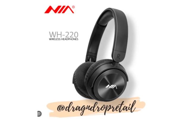 NIA WH220 On Ear Wireless Bluetooth Headphones