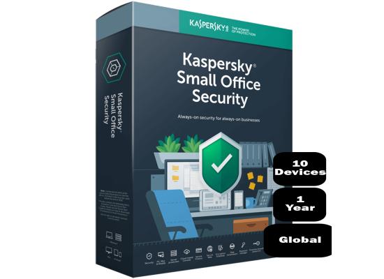Kaspersky Small Office Security 10 Devices,1 Year