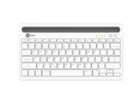 Lenovo Lecoo BK-100 Mini Bluetooth Rechargeable Keyboard -White