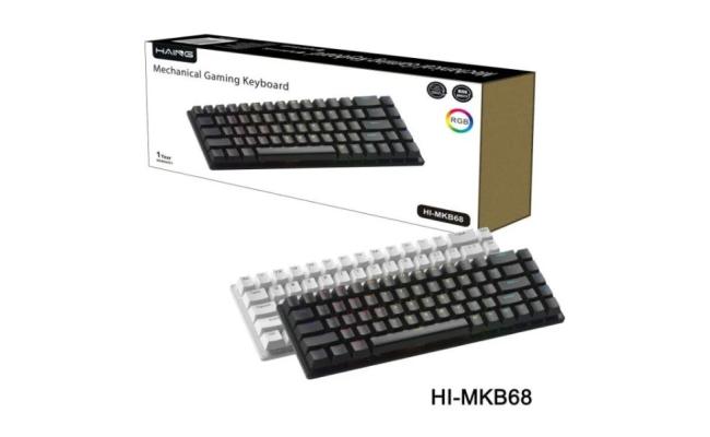 HAING HI-MKB68 Mechanical Wireless Gaming keyboard -White