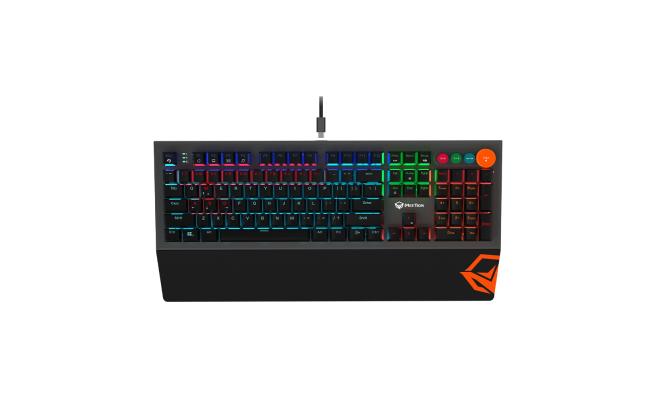 MeeTion MT-MK500 Detachable Palmrest RGB Mechanical Gaming Keyboard with Typ C Cable