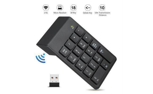 USB Wireless Mini Numeric Keypad