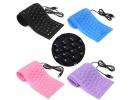 Portable 2.0 USB Mini Flexible Silicone Foldable PC Keyboard