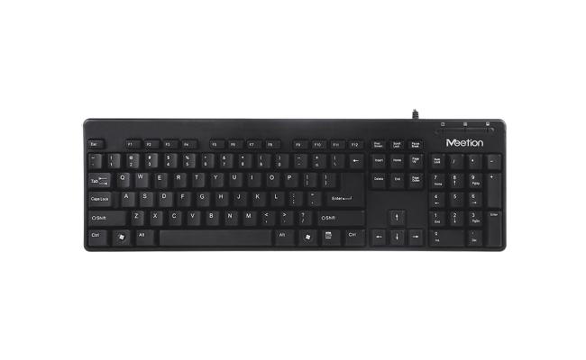 MeeTion MT-AK100 USB Standard Corded Keyboard
