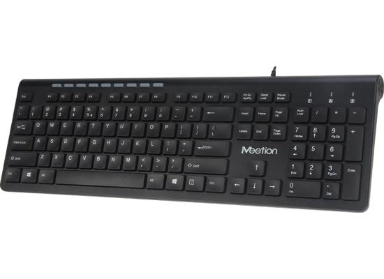 MeeTion MT-K842M Wired Standard Multimedia Ultrathin Keyboard 