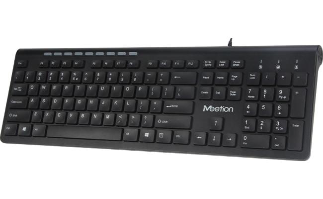 MeeTion MT-K842M Wired Standard Multimedia Ultrathin Keyboard