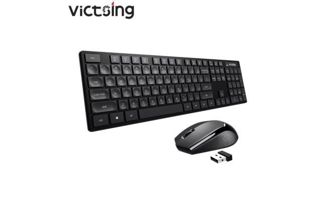 Victsing Wireless Keyboard and Mouse Combo