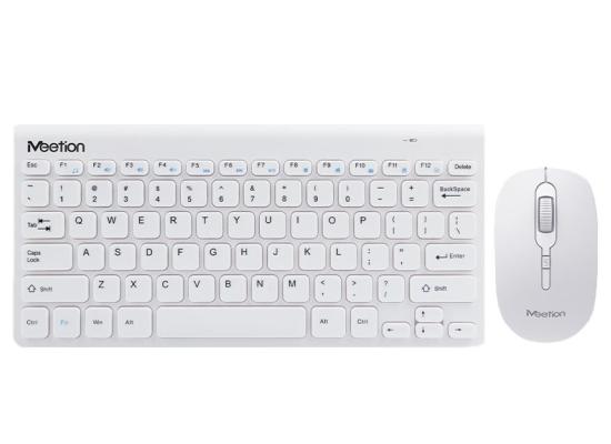 Meetion MINI4000 2.4GHz Wireless Mouse & Keyboard Combo -White