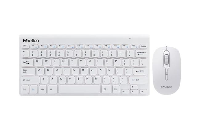 Meetion MINI4000 2.4GHz Wireless Mouse & Keyboard Combo -White