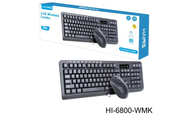 HAING HI-6800-WMK 2.4G Wireless Keyboard & Mouse Combo