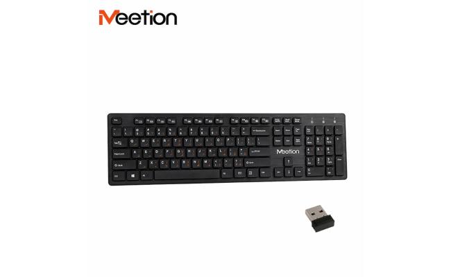 MeeTion MT-WK841 Slim 2.4G Wireless Computer Keyboard