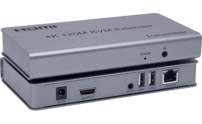 4K 120M HDMI KVM extender with Transmitter and Receiver