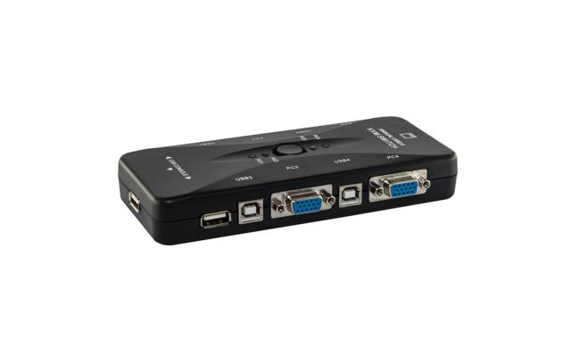 Manual 4 Port USB 2.0 KVM VGA Switch