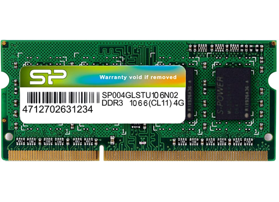 Silicon Power 4GB DDR3 SODIMM-1066 MHz For Laptop