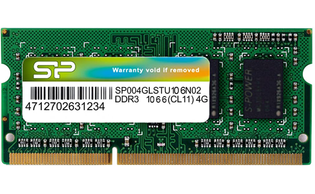 Silicon Power 4GB DDR3 SODIMM-1066 MHz For Laptop