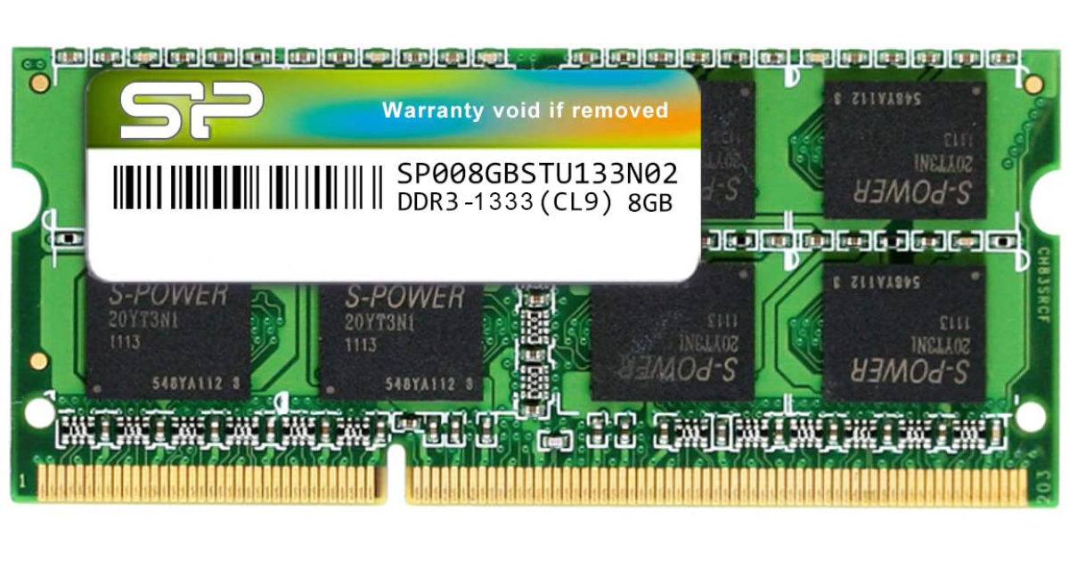 Silicon Power 8GB DDR3 SODIMM-1333 MHz For Laptop SP008GBSTU133N02 CSE  Computer Service Express