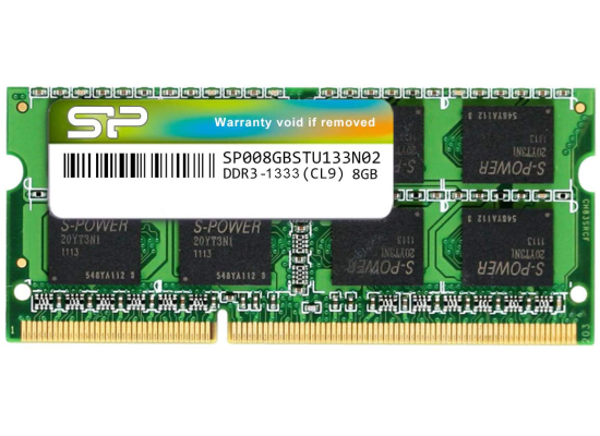 Silicon Power 8GB DDR3 SODIMM-1333 MHz For Laptop