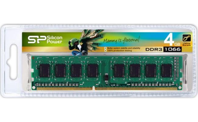 Silicon Power 4GB DDR3 UDIMM-1066 MHz For Desktop