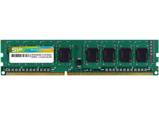 Silicon Power 8GB DDR3 UDIMM-1066 MHz For Desktop