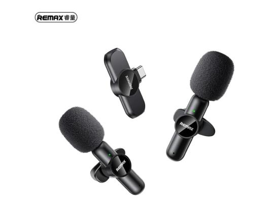 Remax K10 Ryusic Series One-to-Two Live Stream Wireless Microphone -Type-C