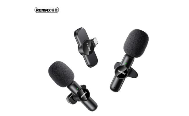 Remax K10 Ryusic Series One-to-Two Live Stream Wireless Microphone -Type-C