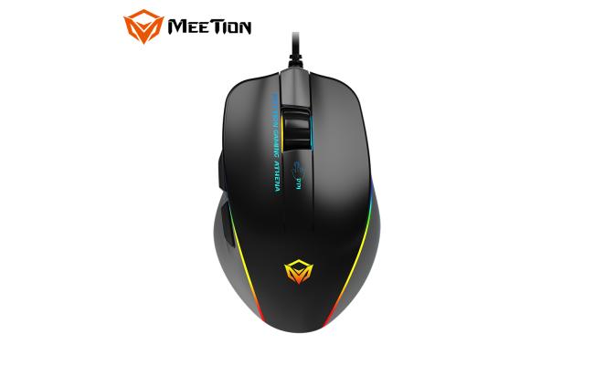 Meetion GM23_2023 RGB USB Gaming Mouse -Black & Grey